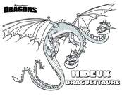 coloriage dragons hideux braguettaure